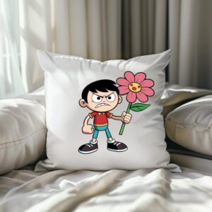 homme avec une fleur