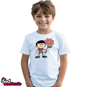 homme avec fleurs