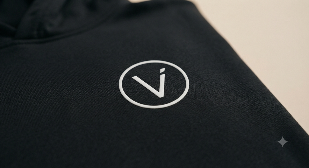 détail impression sweat personnalisé broderie haute qualité